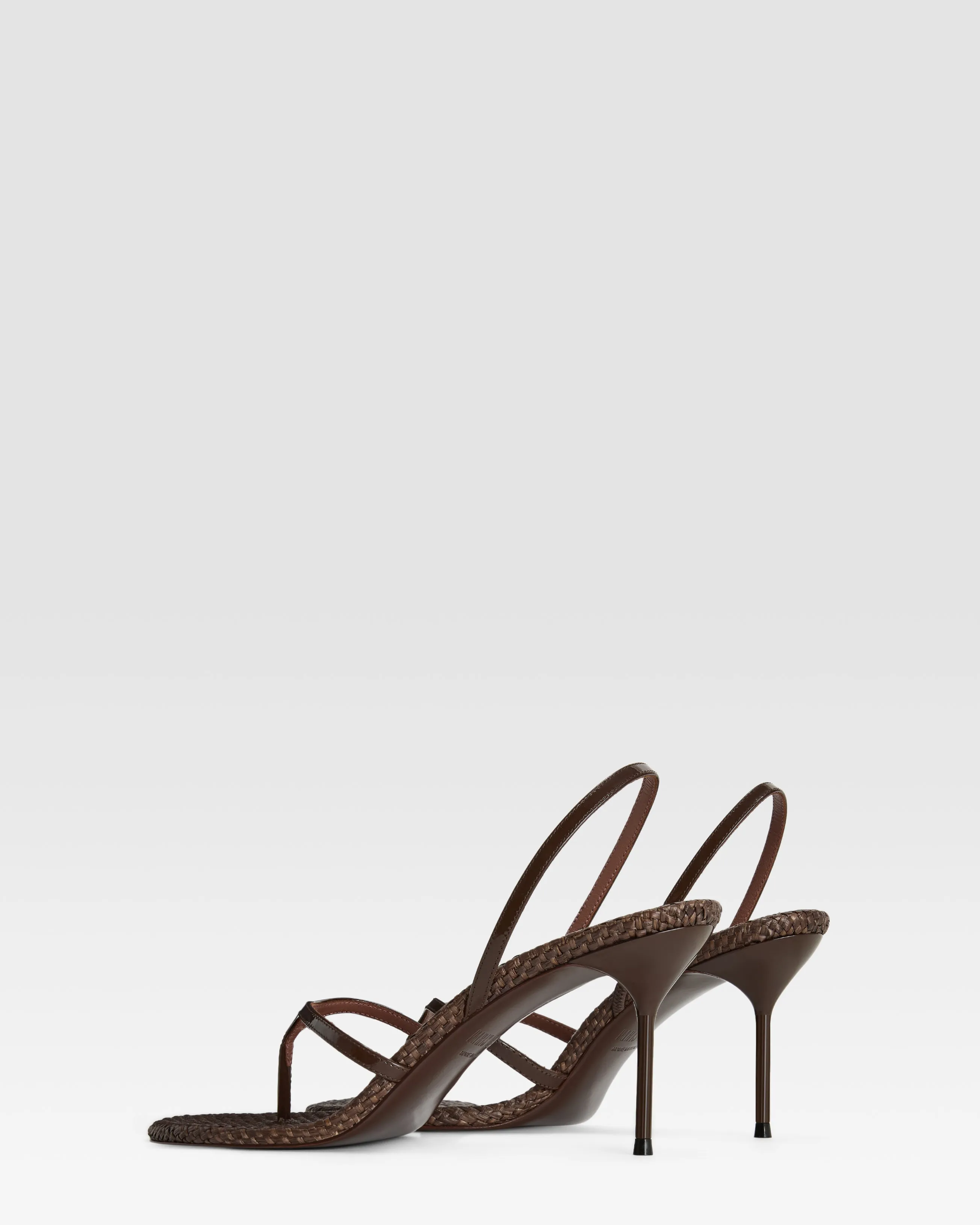 LEATHER AND RAFFIA SANDAL sold by Paris Texas product image thumbnail 3