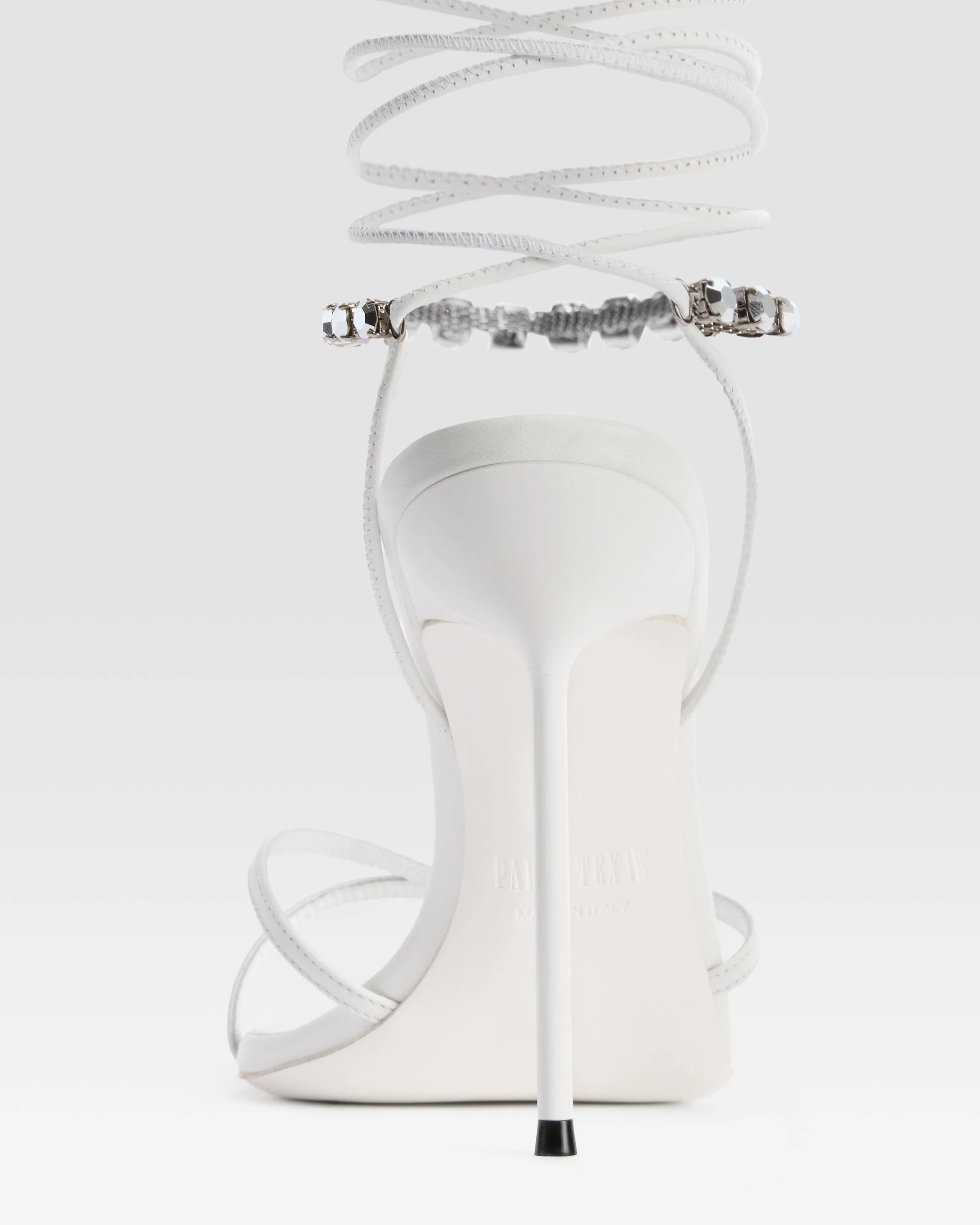 NAPPA LEATHER SANDAL WITH CRYSTALS sold by Paris Texas product image thumbnail 4