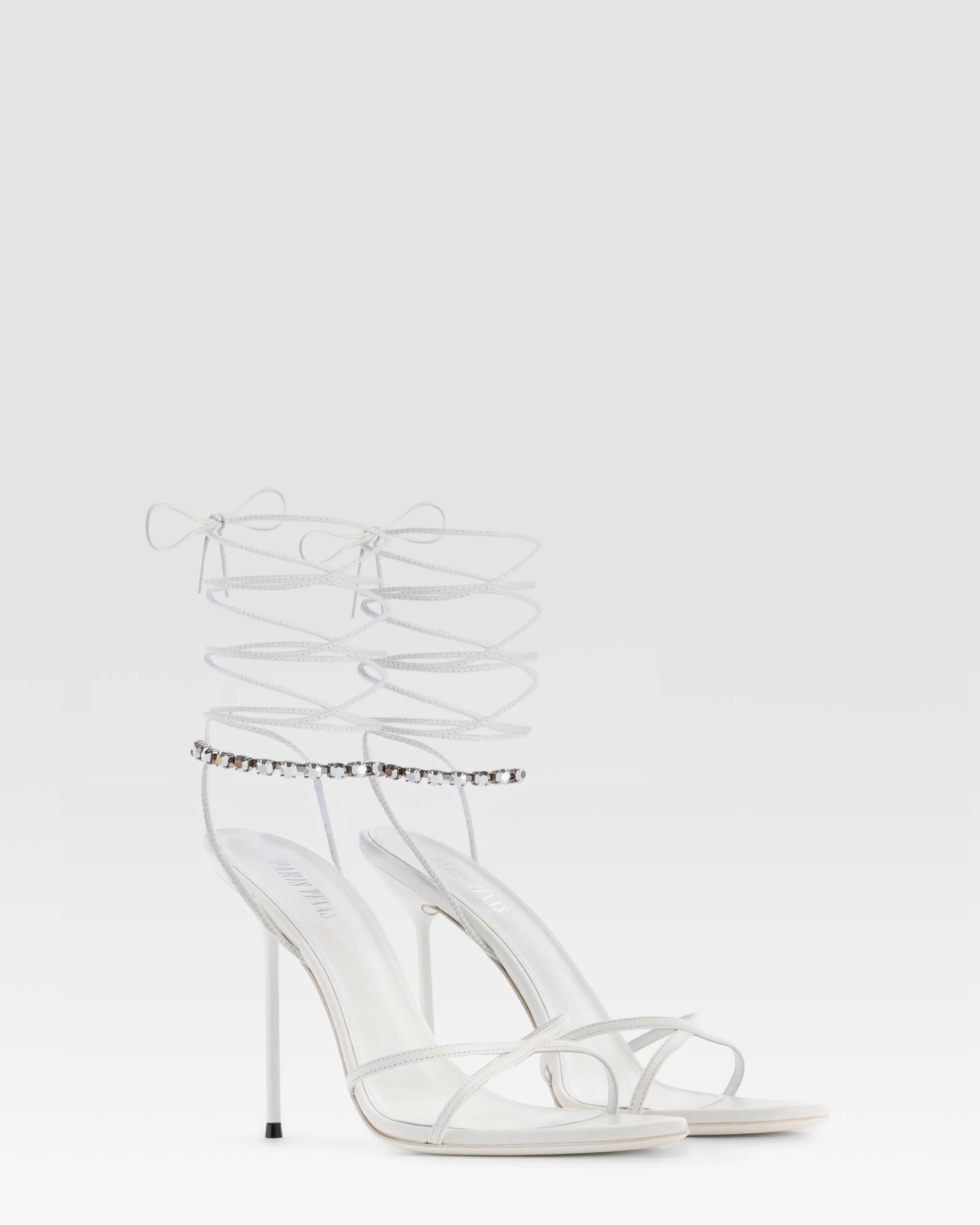 NAPPA LEATHER SANDAL WITH CRYSTALS sold by Paris Texas product image thumbnail 2