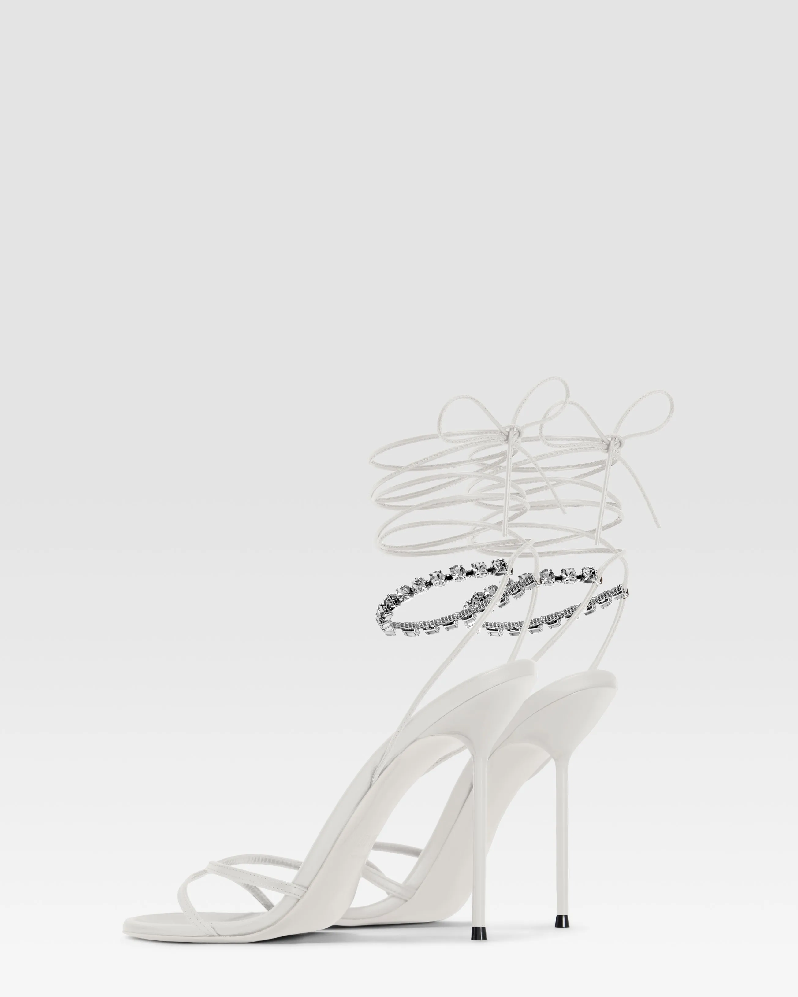 NAPPA LEATHER SANDAL WITH CRYSTALS sold by Paris Texas product image thumbnail 3