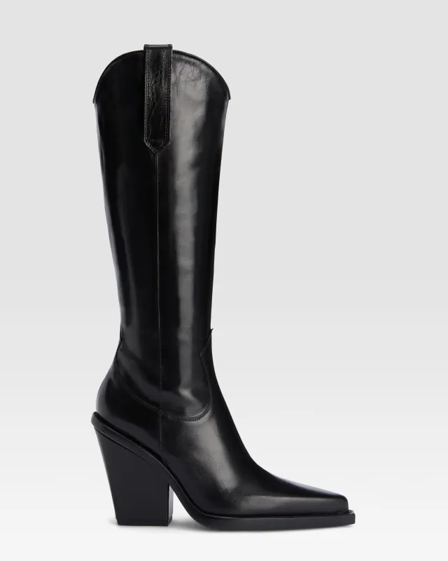 Patent leather texan boot made by Paris Texas