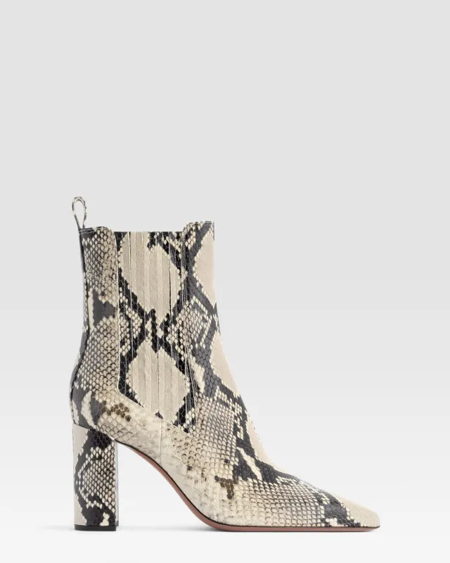 PYTHON-PRINT ANKLE BOOT made by Paris Texas