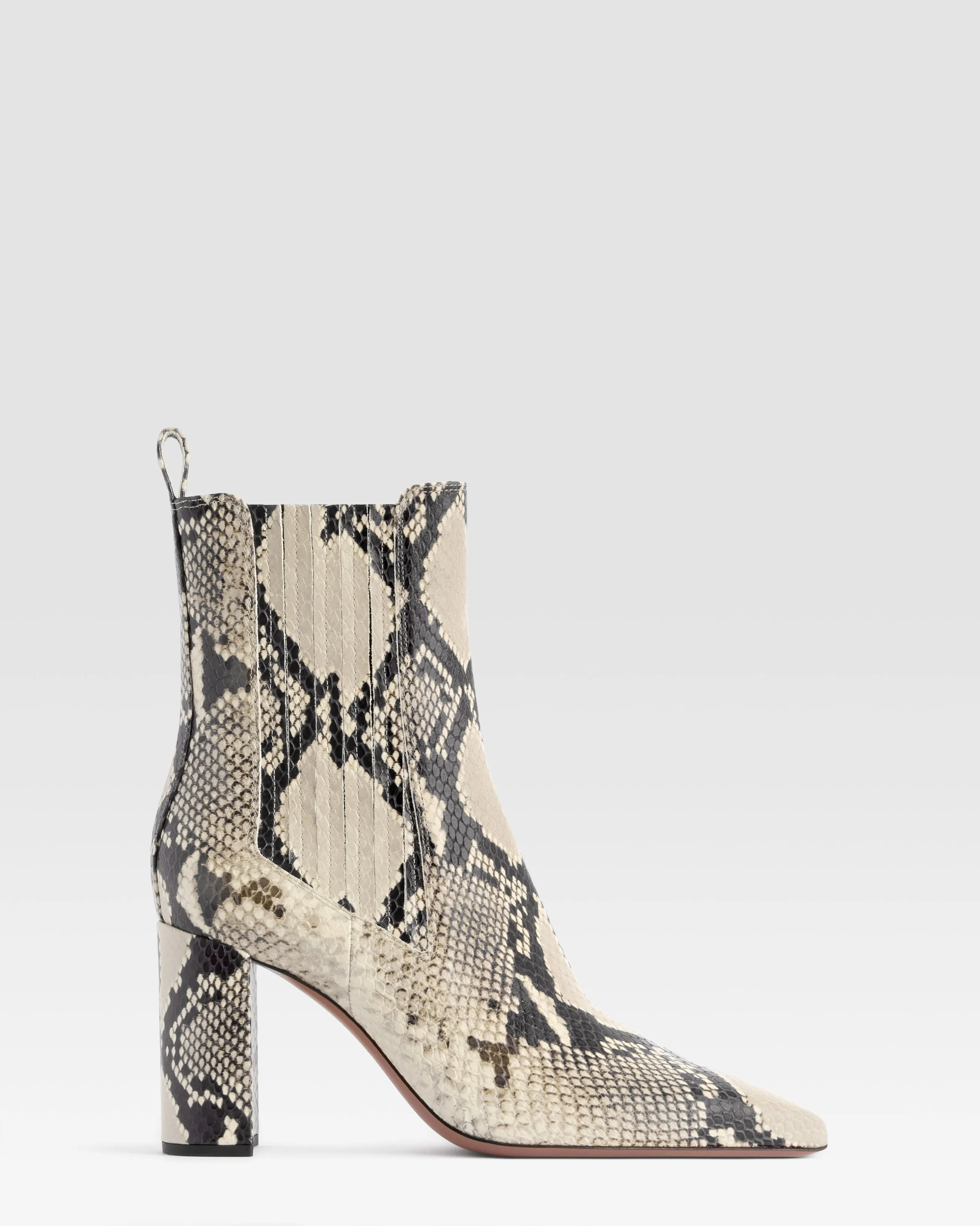 PYTHON-PRINT ANKLE BOOT sold by Paris Texas