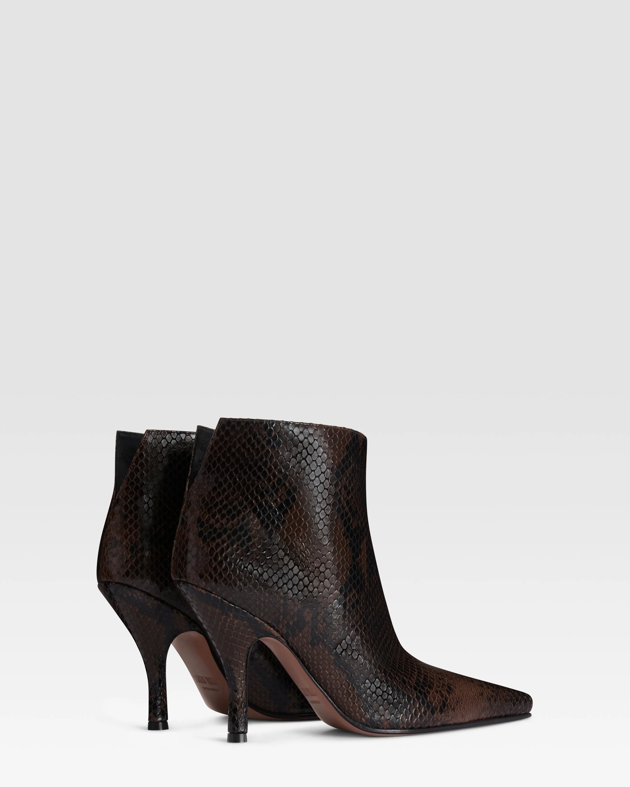 PYTHON-PRINT LEATHER ANKLE BOOT sold by Paris Texas product image thumbnail 3