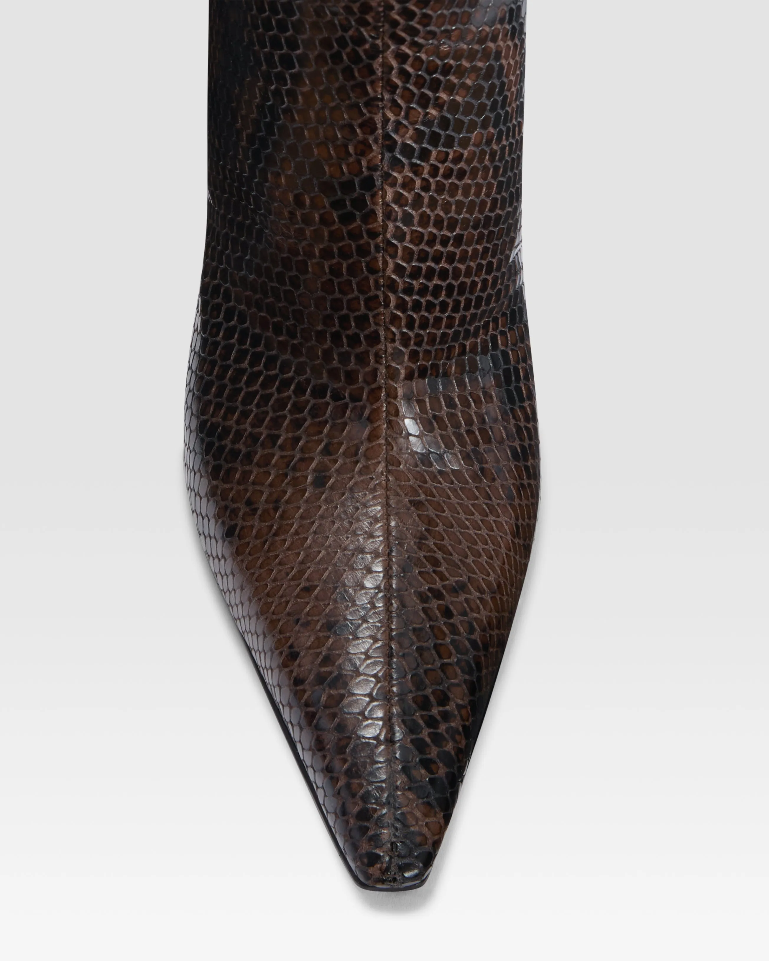 PYTHON-PRINT LEATHER ANKLE BOOT sold by Paris Texas product image thumbnail 5