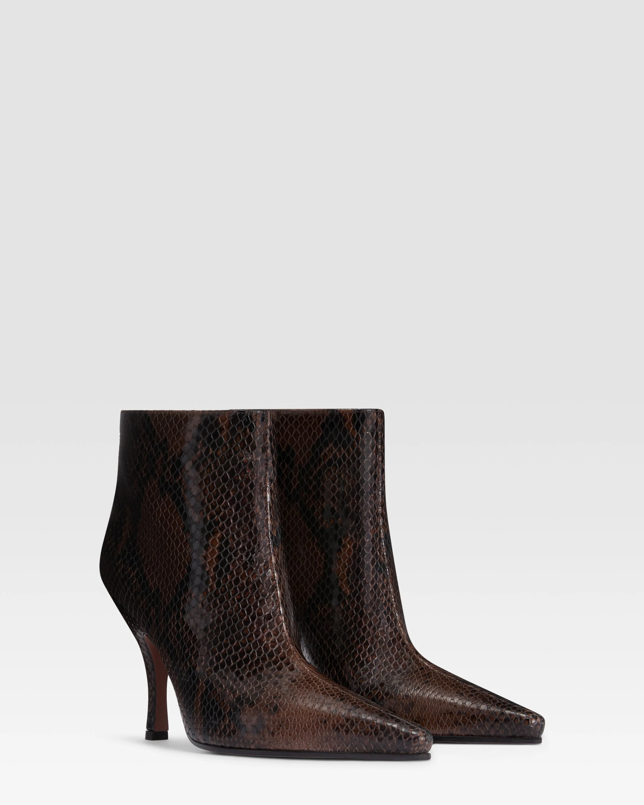 PYTHON-PRINT LEATHER ANKLE BOOT sold by Paris Texas product image thumbnail 2