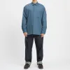 Smoke Shirt - Military Blue Cotton HBT sold by S.K. Manor Hill