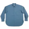 Smoke Shirt - Military Blue Cotton HBT sold by S.K. Manor Hill