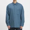 Smoke Shirt - Military Blue Cotton HBT sold by S.K. Manor Hill
