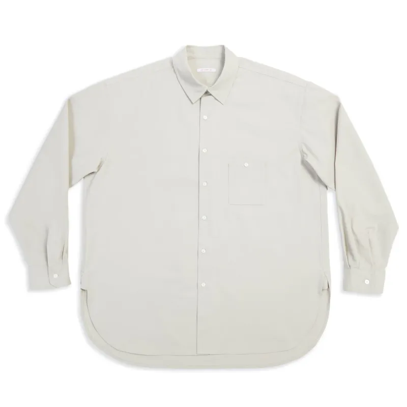 Smoke Shirt - Light Grey Organic Cotton/Silk sold by S.K. Manor Hill