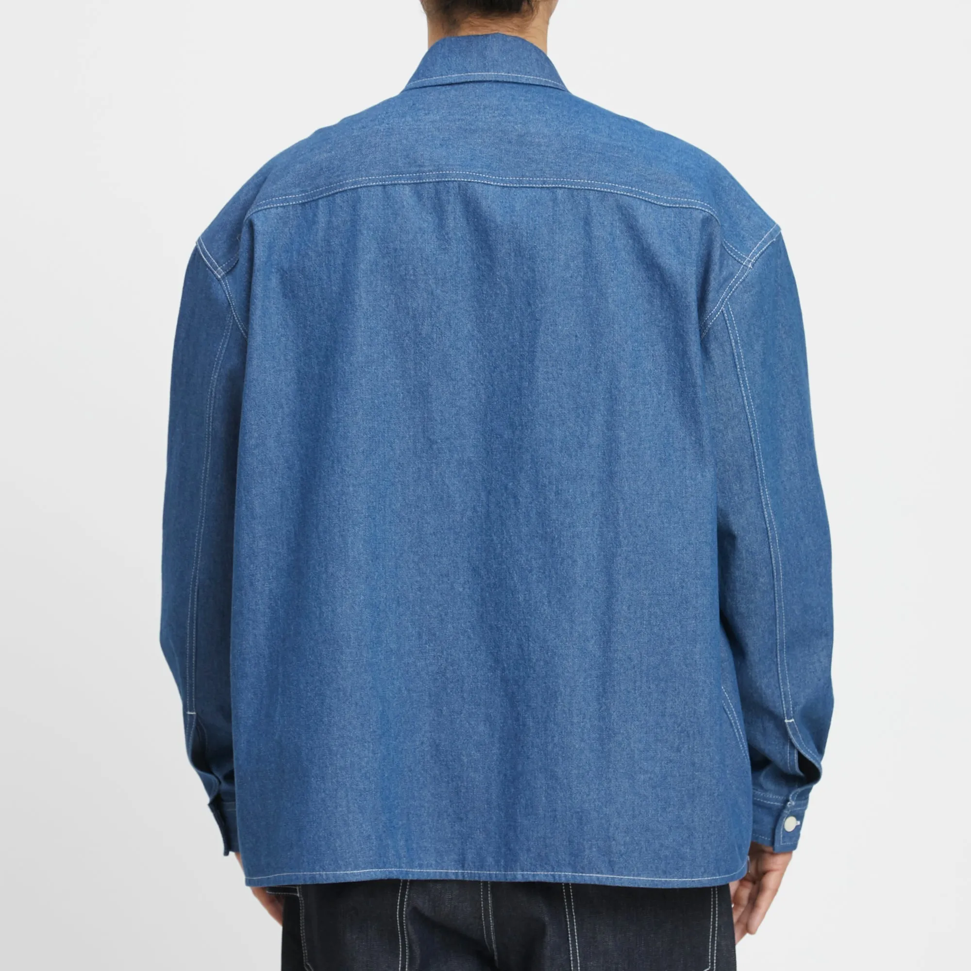 Park Shirt/Jacket - Light Blue Denim Cotton sold by S.K. Manor Hill product image thumbnail 5
