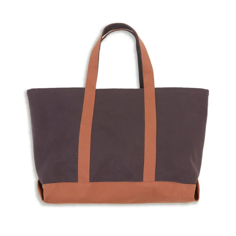 Tote Bag - Brown 19.5 oz Duck Canvas Cotton WR made by S.K. Manor Hill