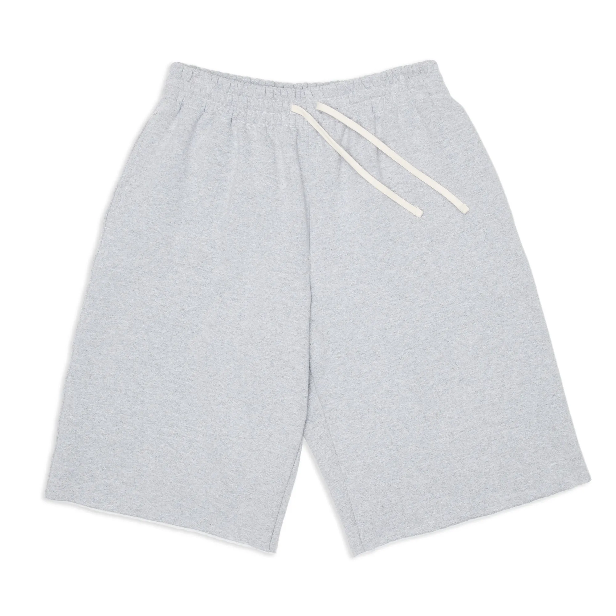 Earl Sweatshort - Heather Grey Cotton Fleece sold by S.K. Manor Hill