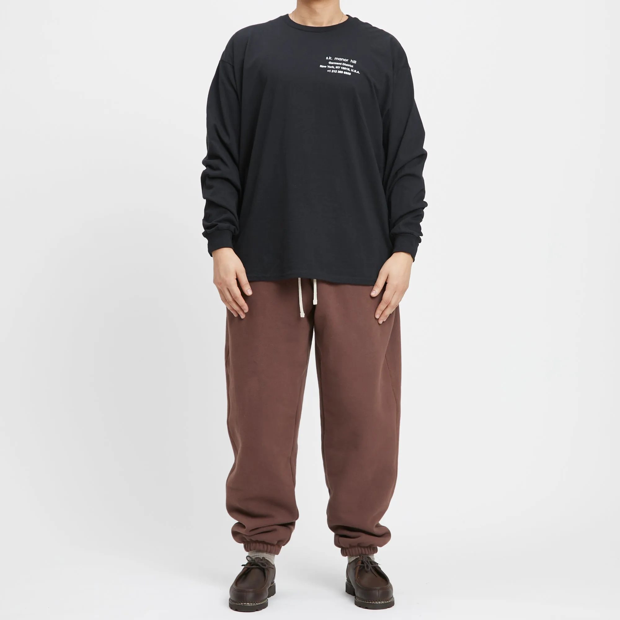 Alston Sweatpant - Brown Cotton Fleece sold by S.K. Manor Hill product image thumbnail 2