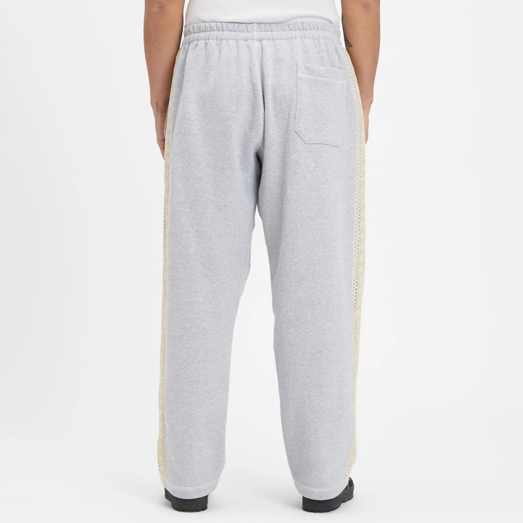 Saunter Pant - Heather Grey Cotton Fleece w/ Natural Trim sold by S.K. Manor Hill product image thumbnail 5