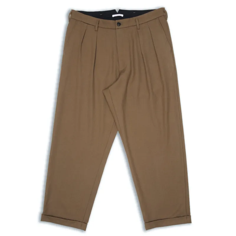 Emilian Pant - Taupe Wool sold by S.K. Manor Hill