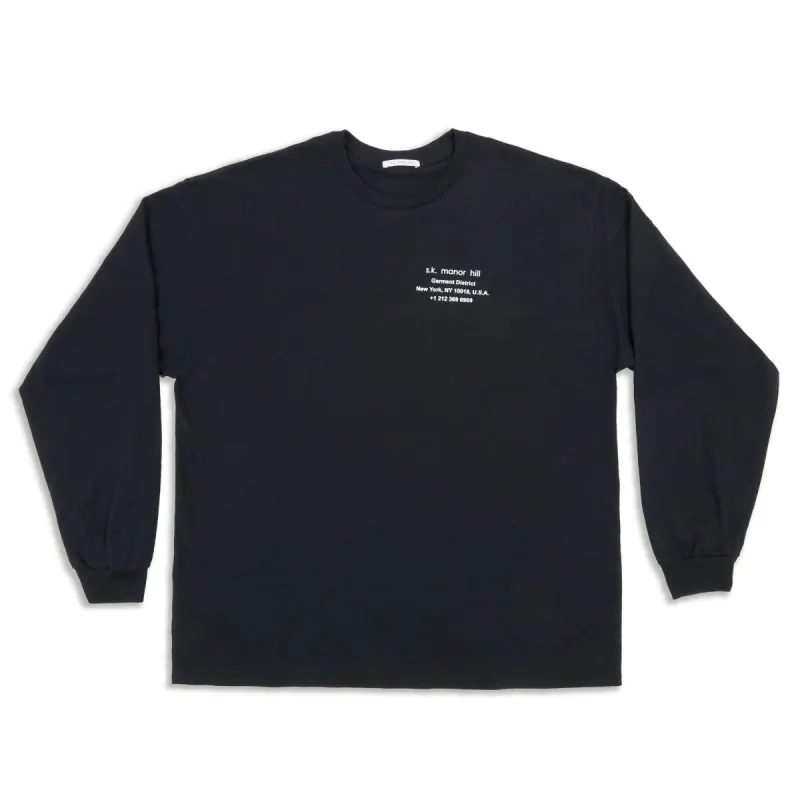 Biz LS T-Shirt - Black Cotton sold by S.K. Manor Hill