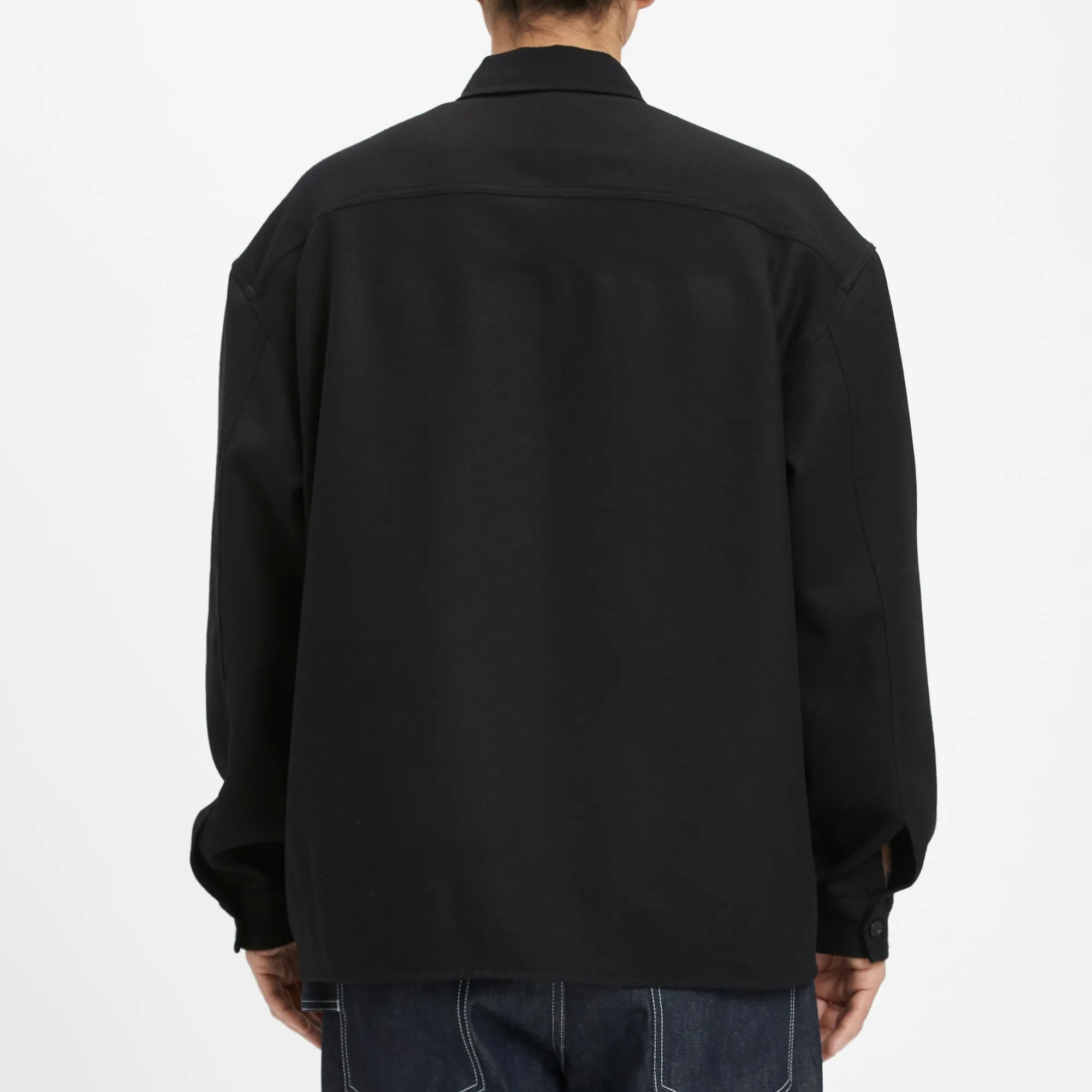 Park Shirt/Jacket - Black Wool sold by S.K. Manor Hill product image thumbnail 5