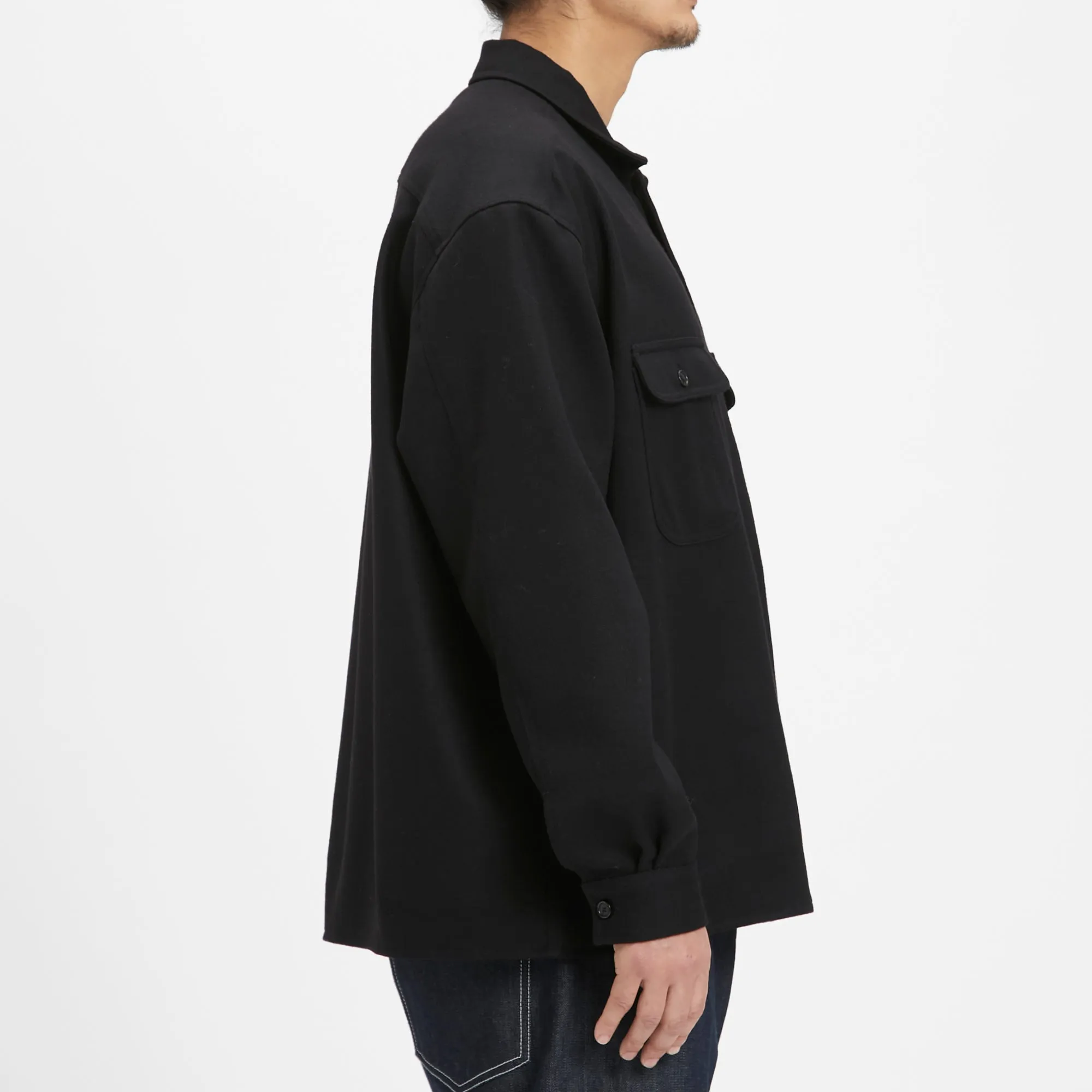Park Shirt/Jacket - Black Wool sold by S.K. Manor Hill product image thumbnail 4