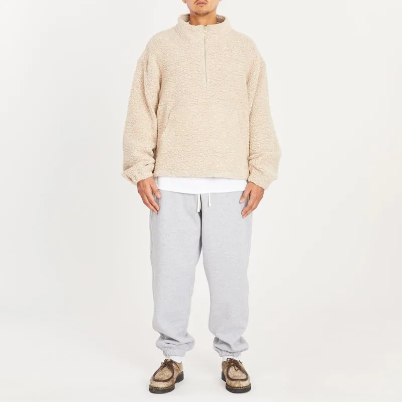 Half Zip Fleece - Beige/Pink Wool Pile sold by S.K. Manor Hill product image thumbnail 2