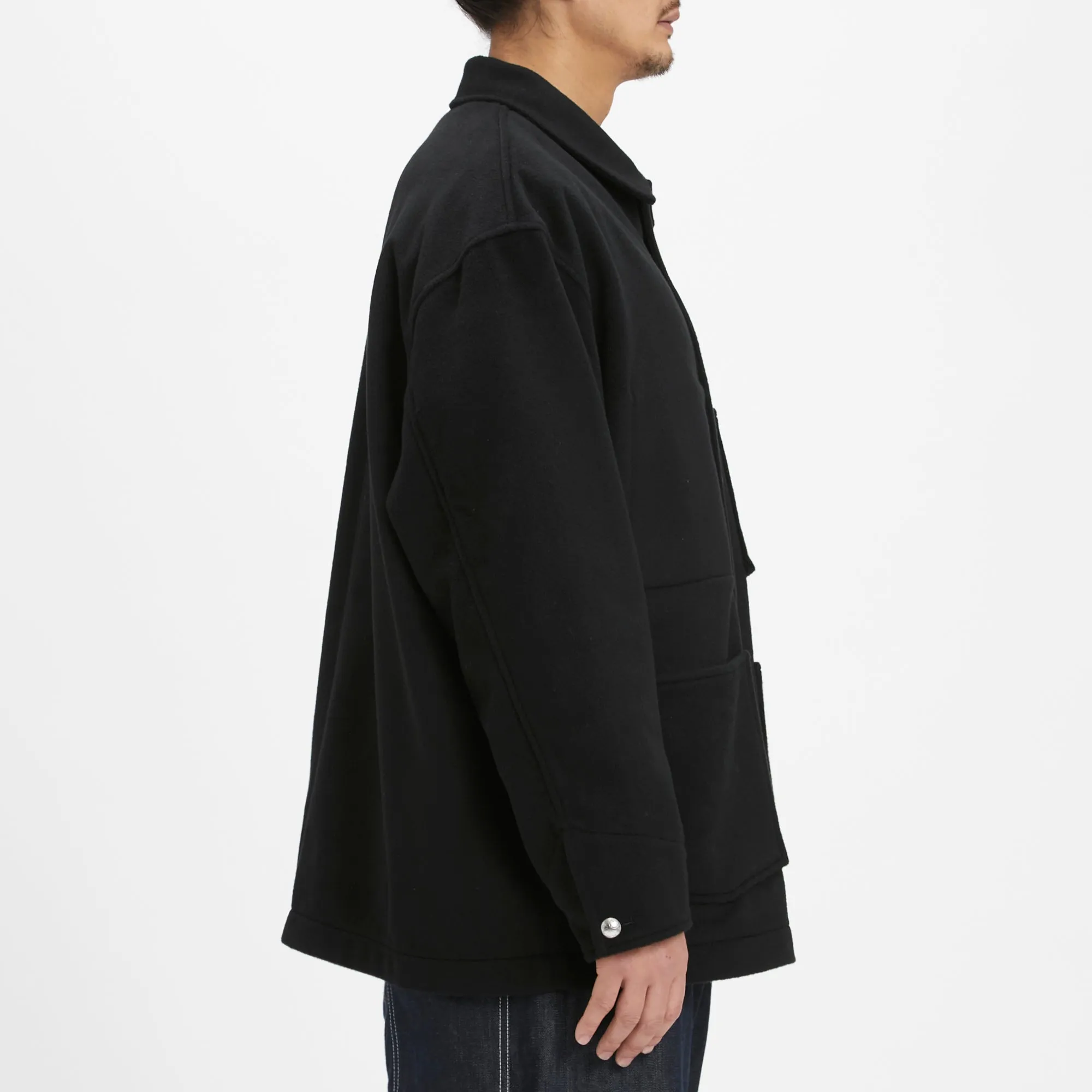 Barn Coat – Black Wool sold by S.K. Manor Hill product image thumbnail 4