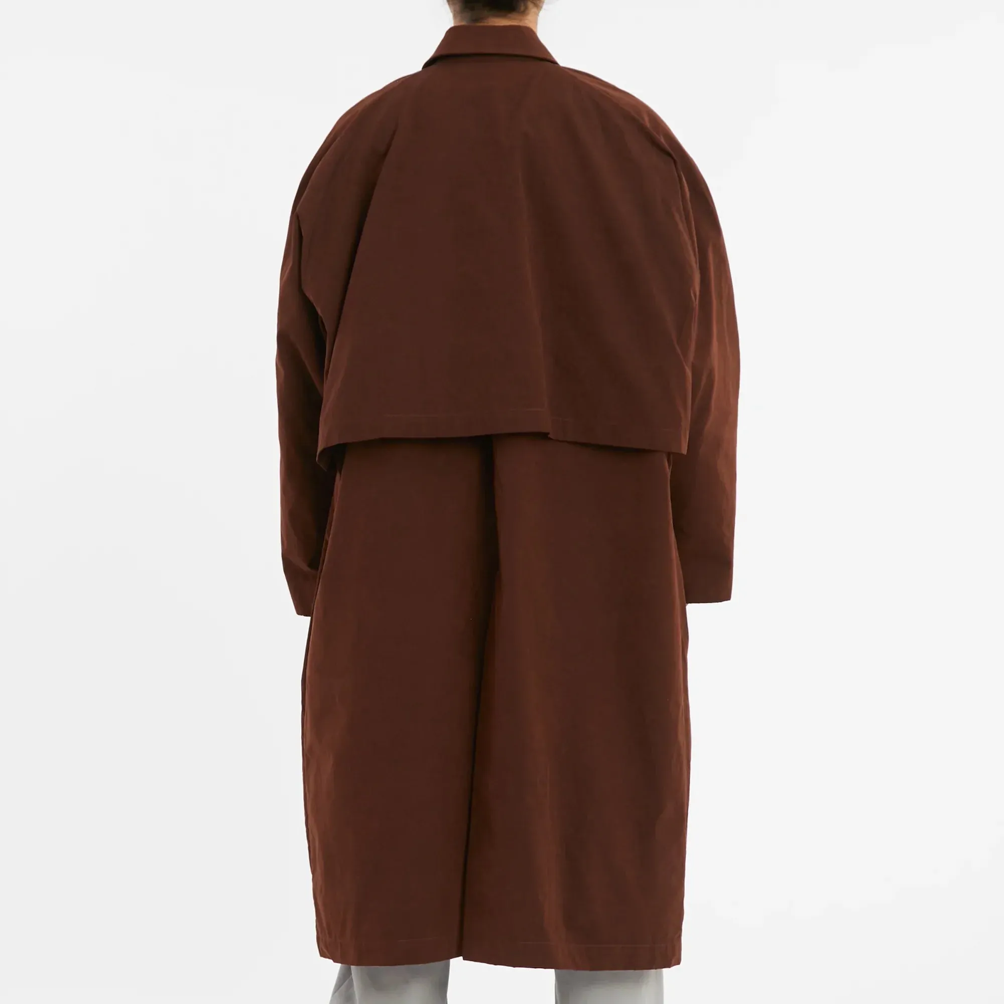 Mountain Trench Coat - Brown Waxed Cotton/Nylon WR sold by S.K. Manor Hill product image thumbnail 4