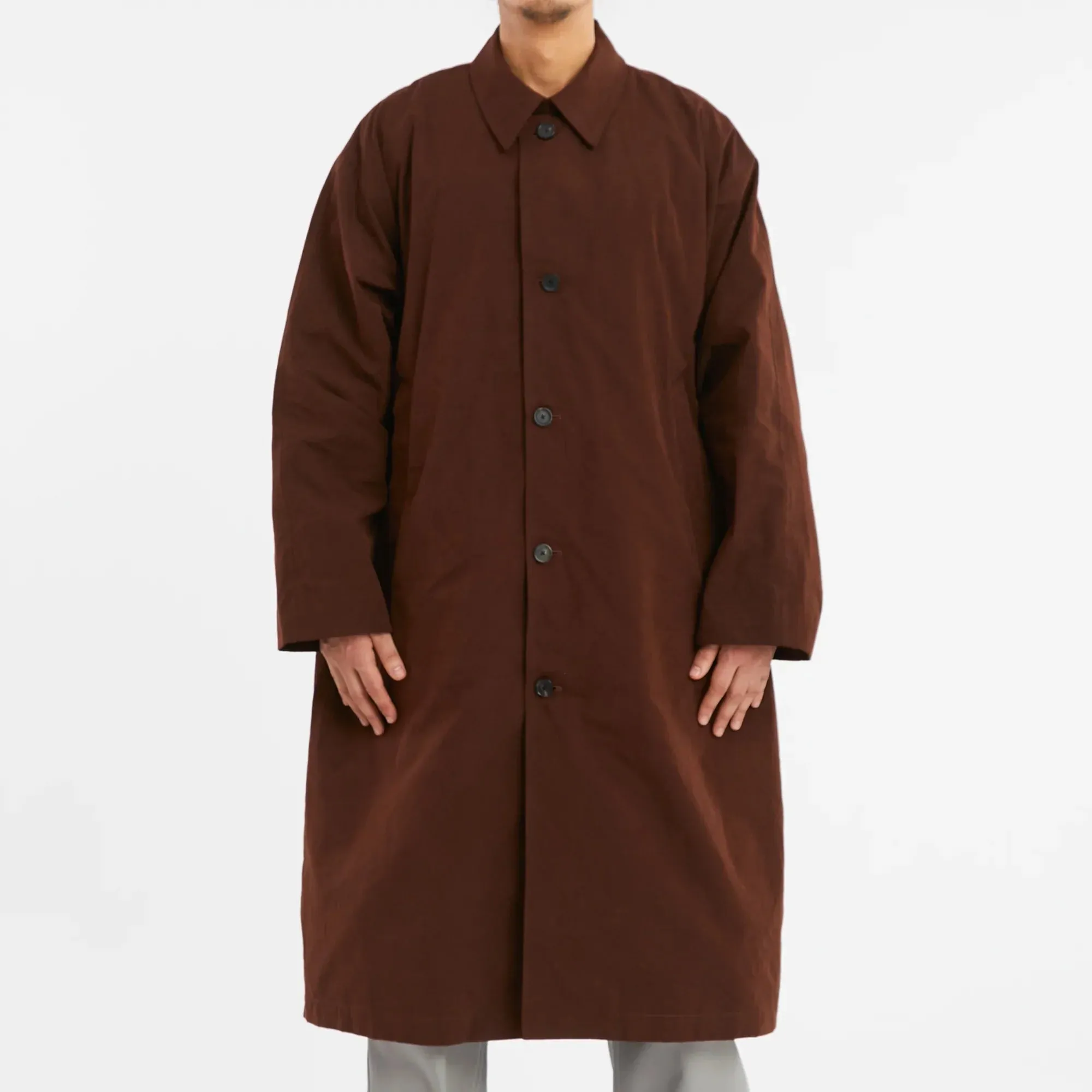 Mountain Trench Coat - Brown Waxed Cotton/Nylon WR sold by S.K. Manor Hill product image thumbnail 5