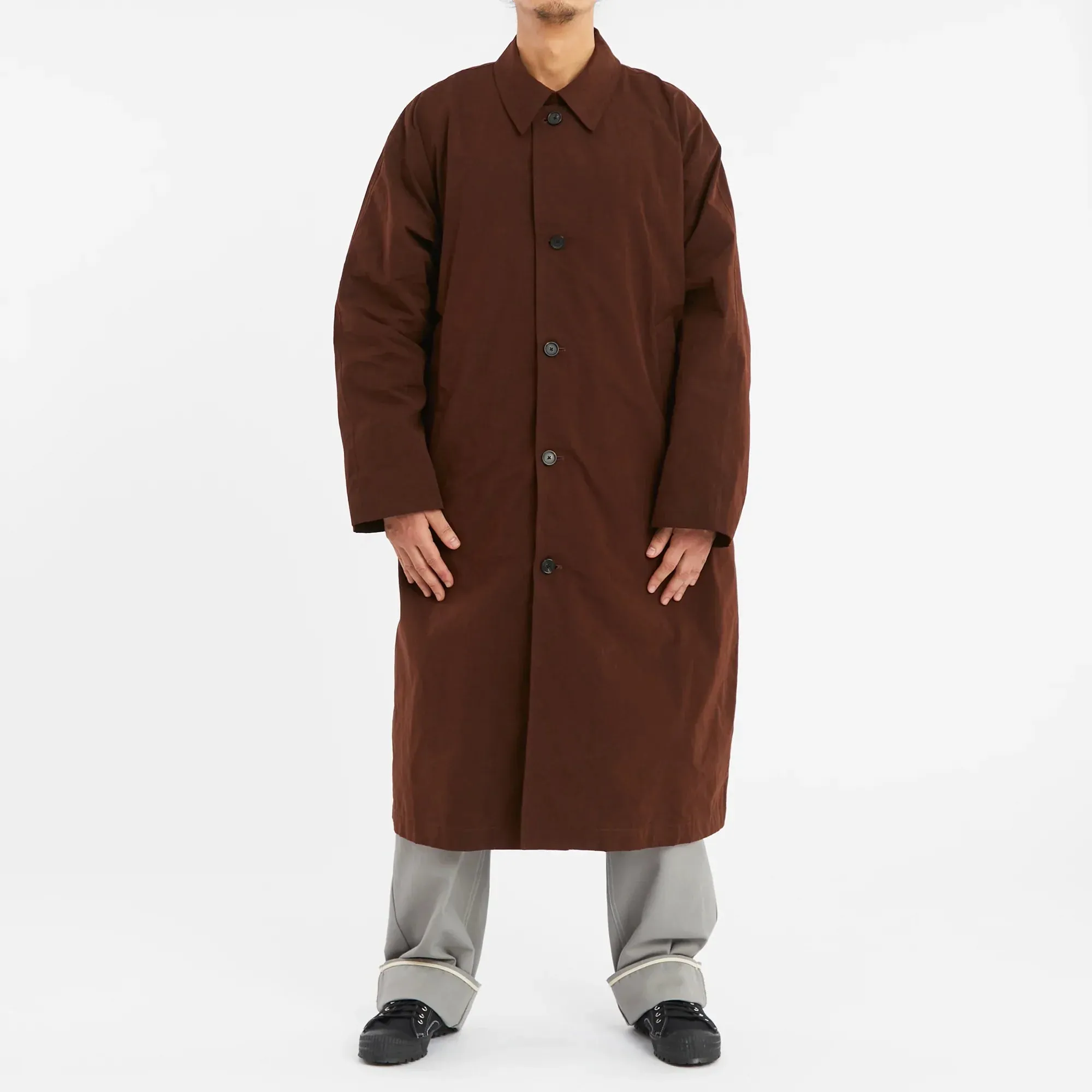 Mountain Trench Coat - Brown Waxed Cotton/Nylon WR sold by S.K. Manor Hill product image thumbnail 2