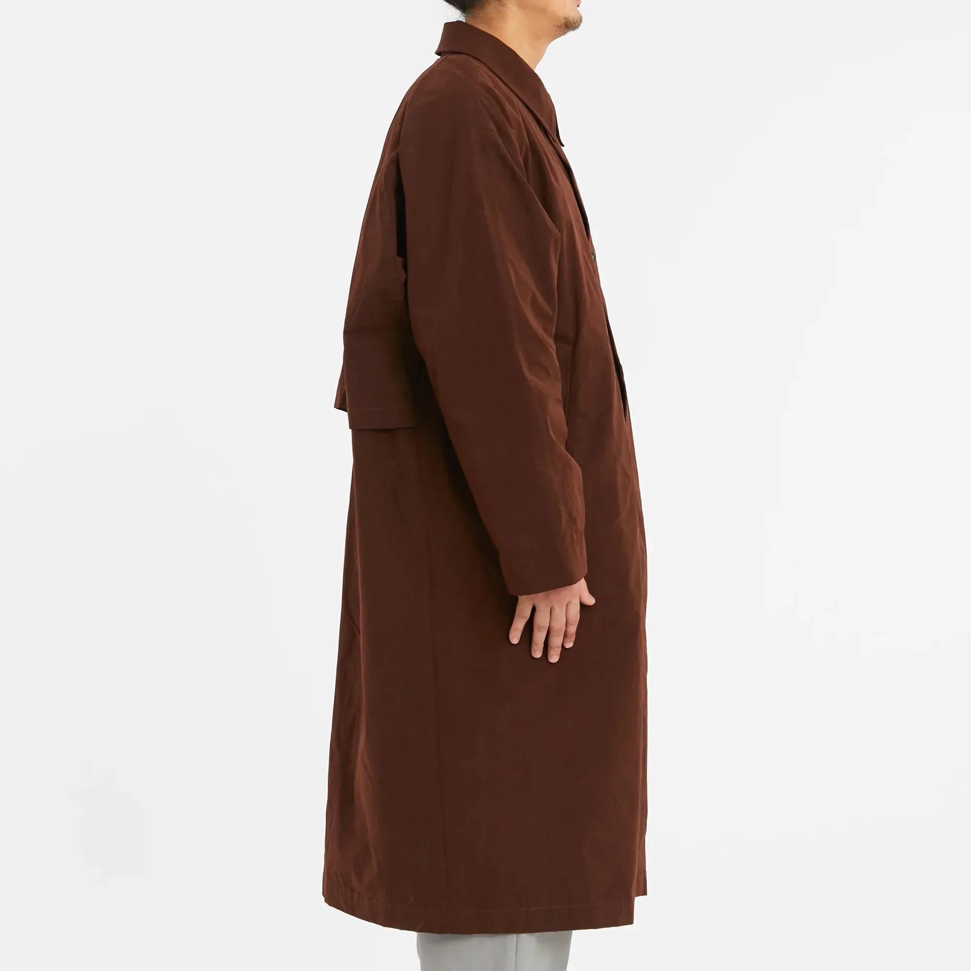 Mountain Trench Coat - Brown Waxed Cotton/Nylon WR sold by S.K. Manor Hill product image thumbnail 3