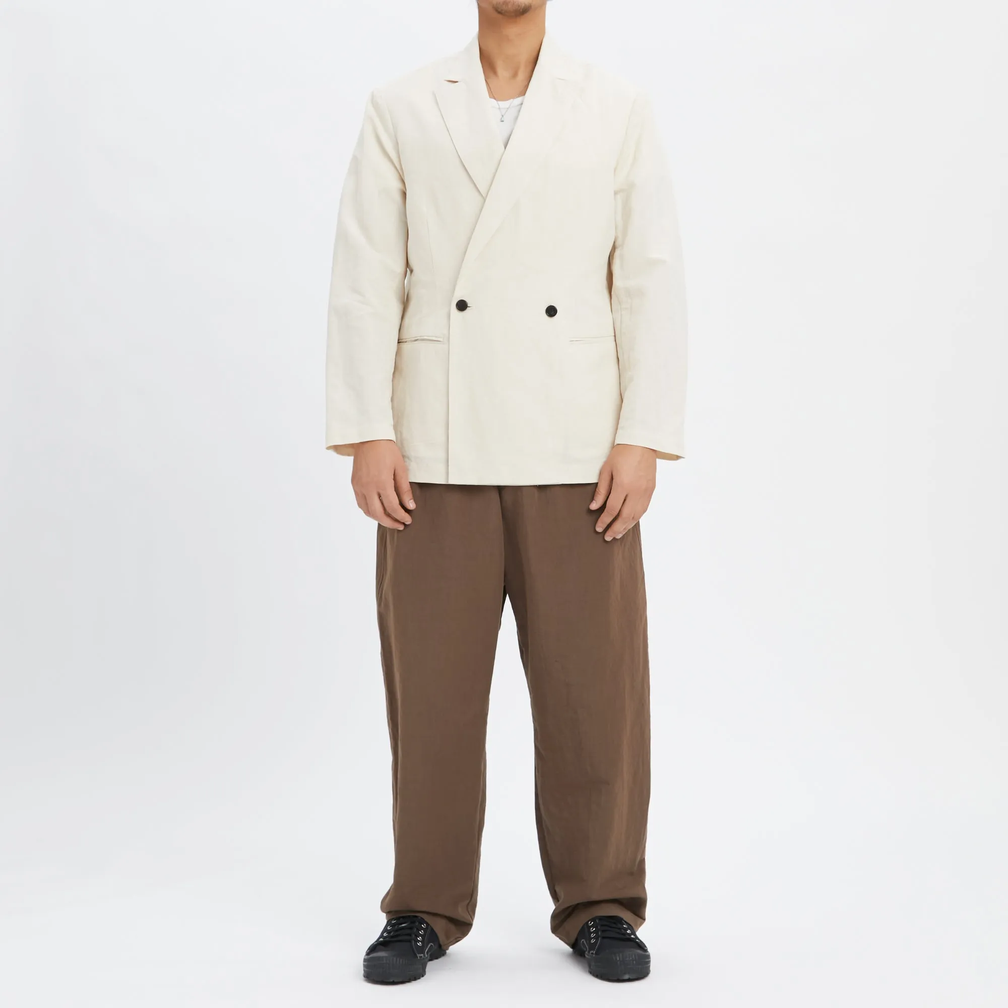 Darwin Blazer - Bone Linen / Cotton sold by S.K. Manor Hill product image thumbnail 2