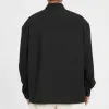 Park Shirt/Jacket - Black Tropical Wool sold by S.K. Manor Hill