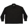 Park Shirt/Jacket - Black Tropical Wool sold by S.K. Manor Hill