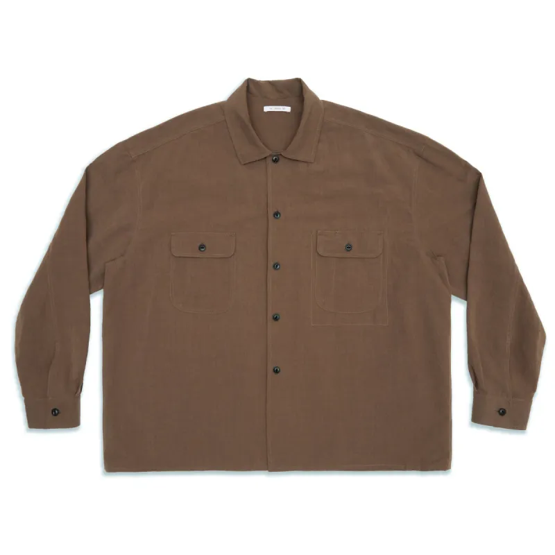Park Shirt/Jacket - Brown Linen / Cotton / Nylon sold by S.K. Manor Hill