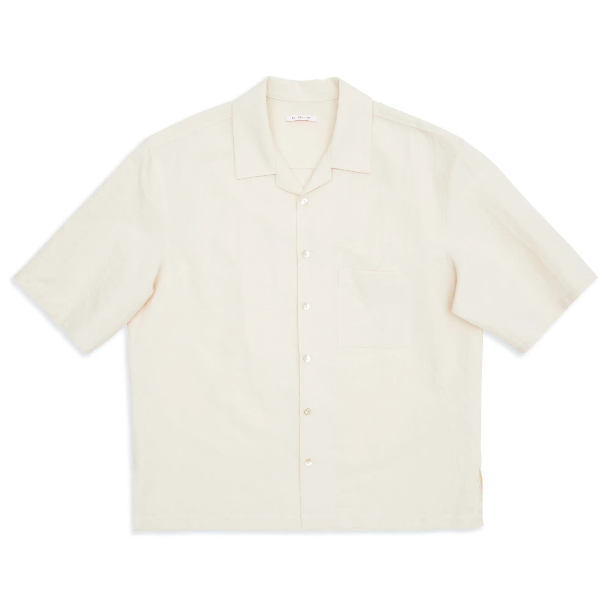 Aloha Shirt - Bone Linen / Cotton sold by S.K. Manor Hill