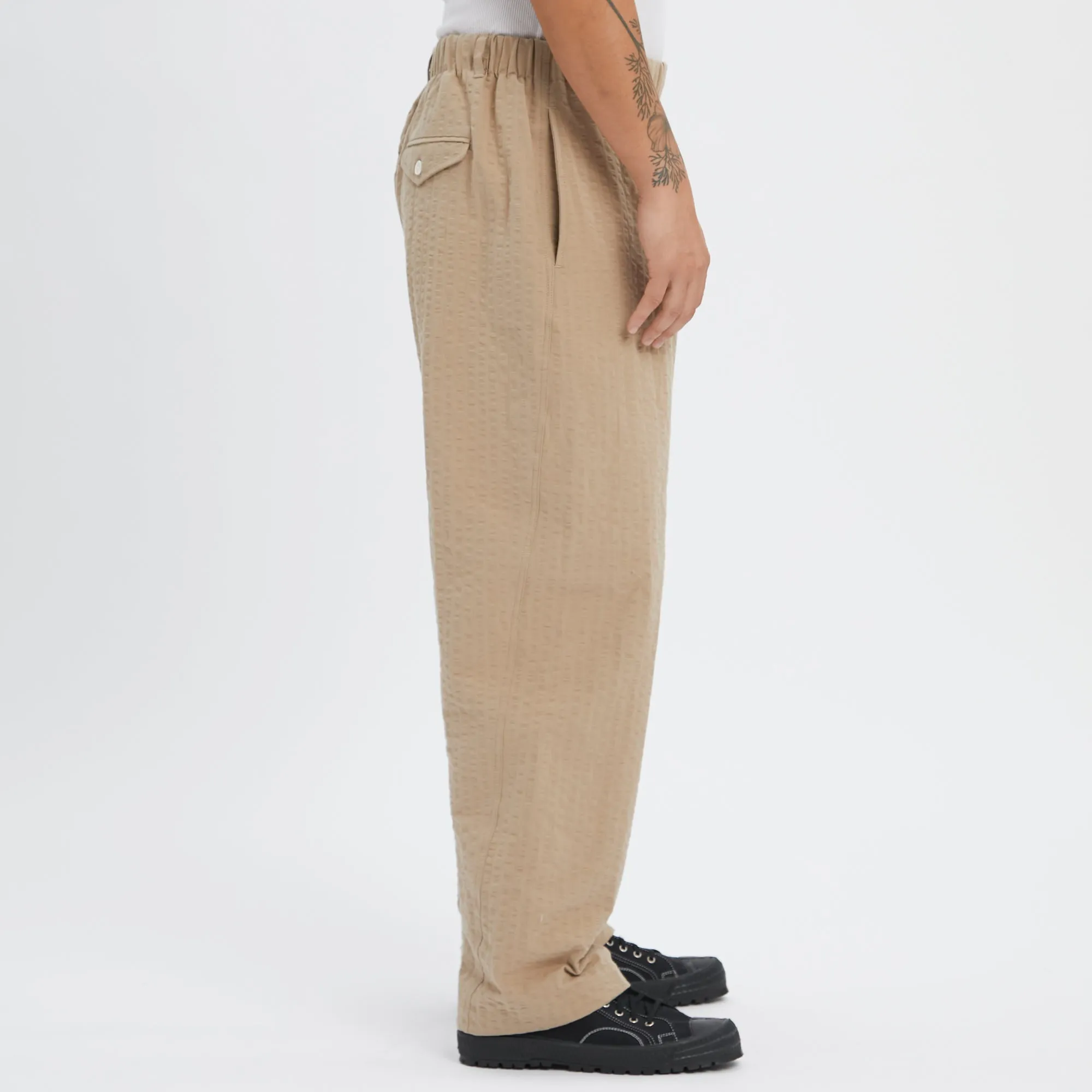 Tilt Pant - Tan Puckered Cotton sold by S.K. Manor Hill product image thumbnail 4