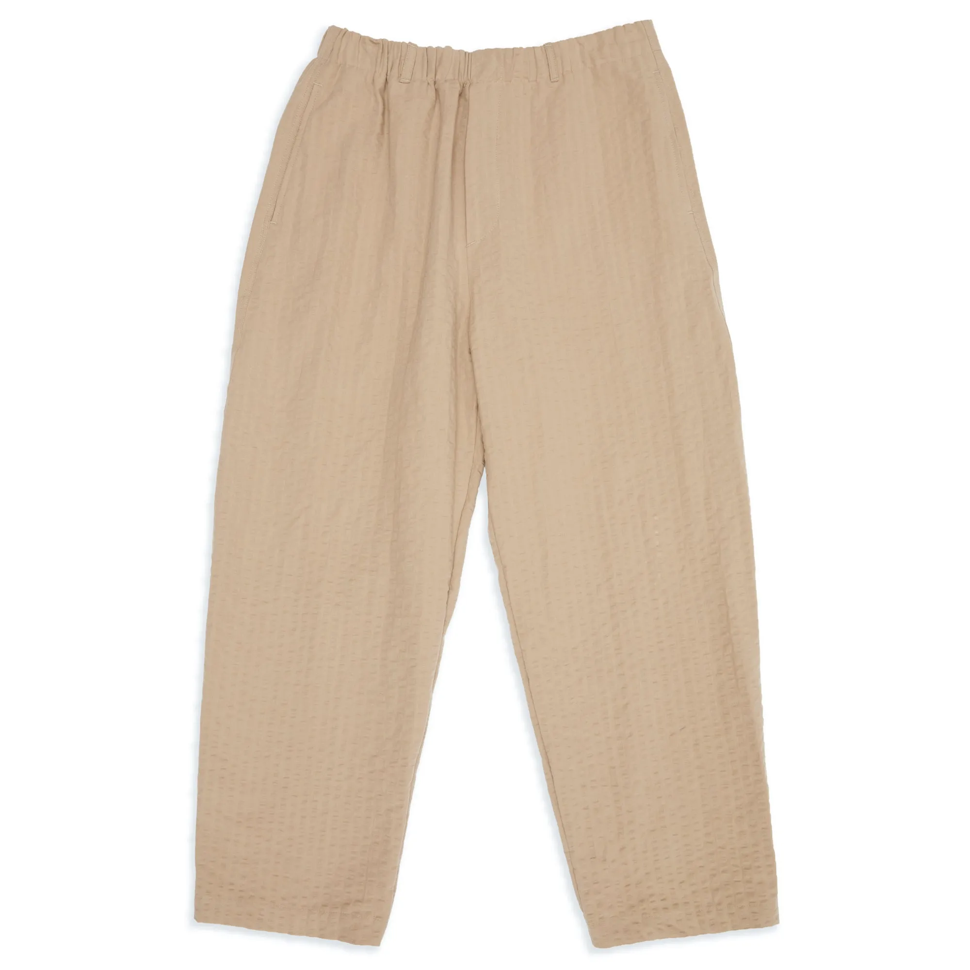 Tilt Pant - Tan Puckered Cotton sold by S.K. Manor Hill