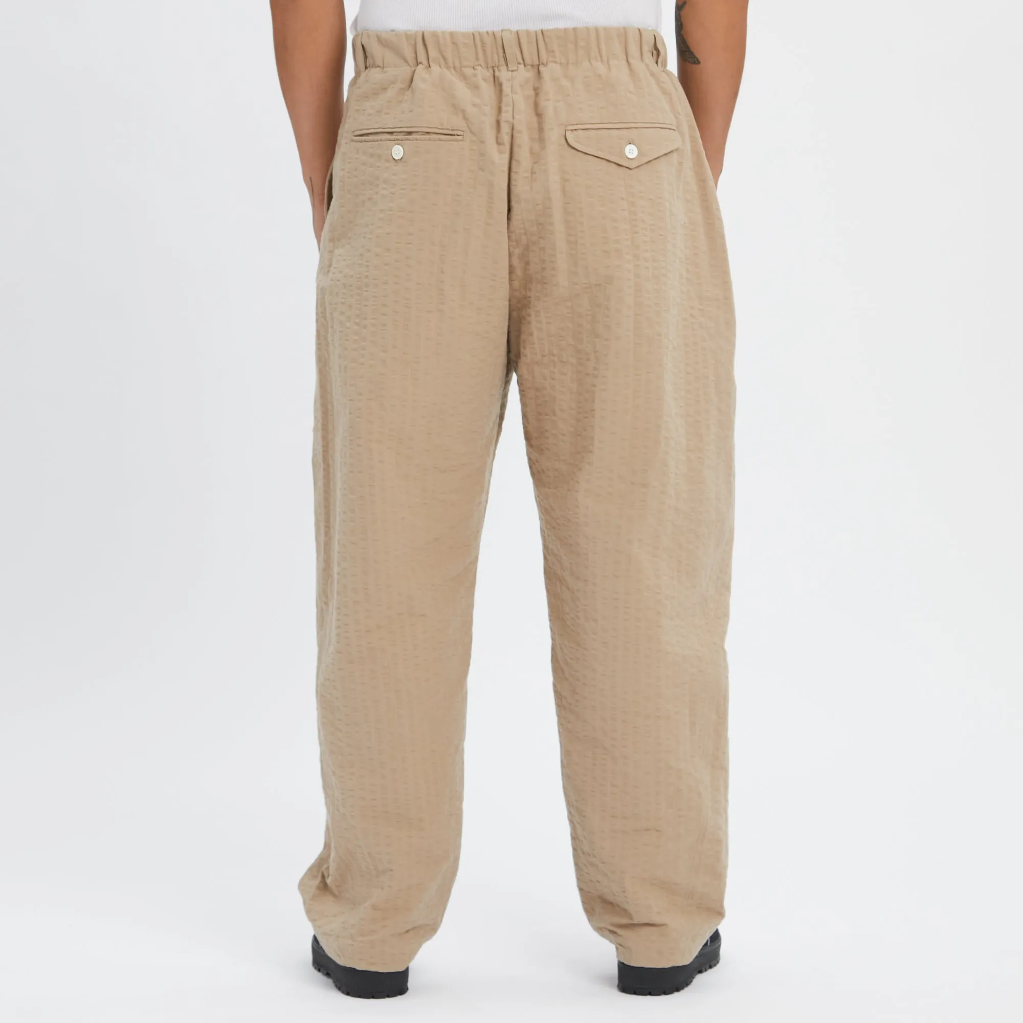 Tilt Pant - Tan Puckered Cotton sold by S.K. Manor Hill product image thumbnail 5