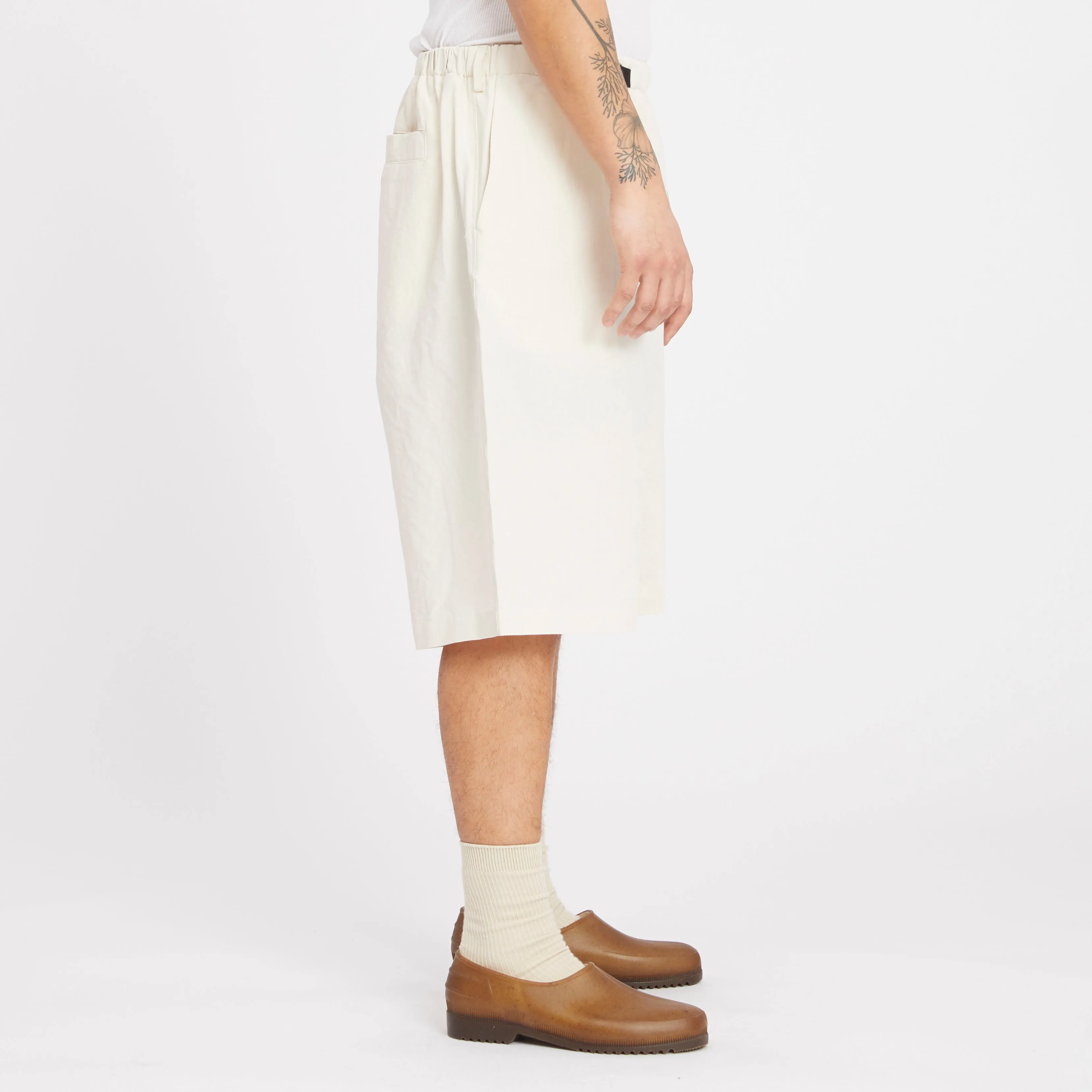Palego Short - Bone Linen / Cotton sold by S.K. Manor Hill product image thumbnail 5