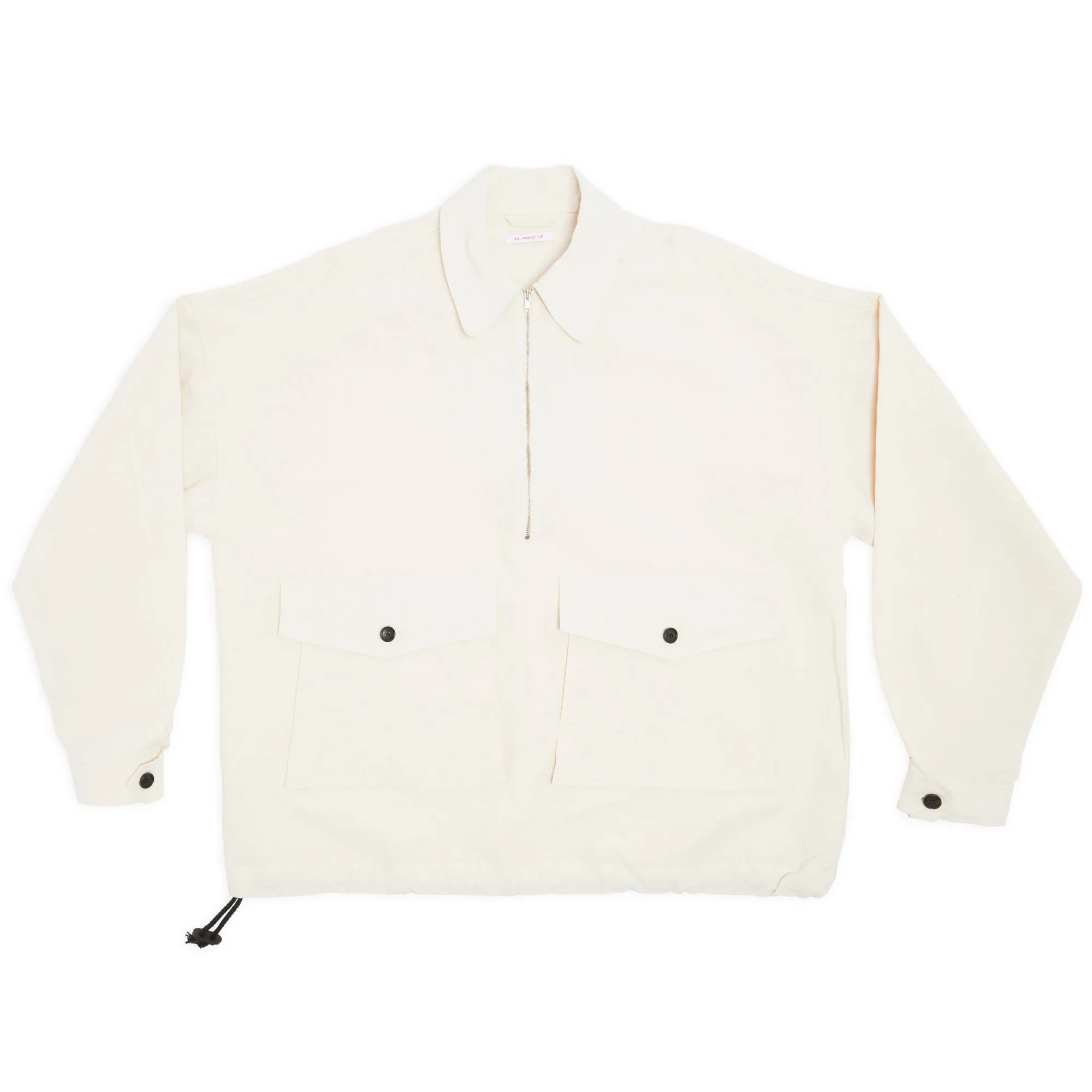 Skiff Pullover Jacket - Bone Linen/Cotton sold by S.K. Manor Hill