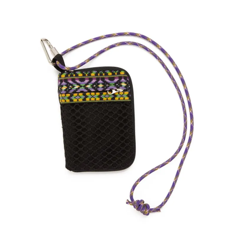 Wallet Necklace - Black Waxed Cotton/Nylon sold by S.K. Manor Hill