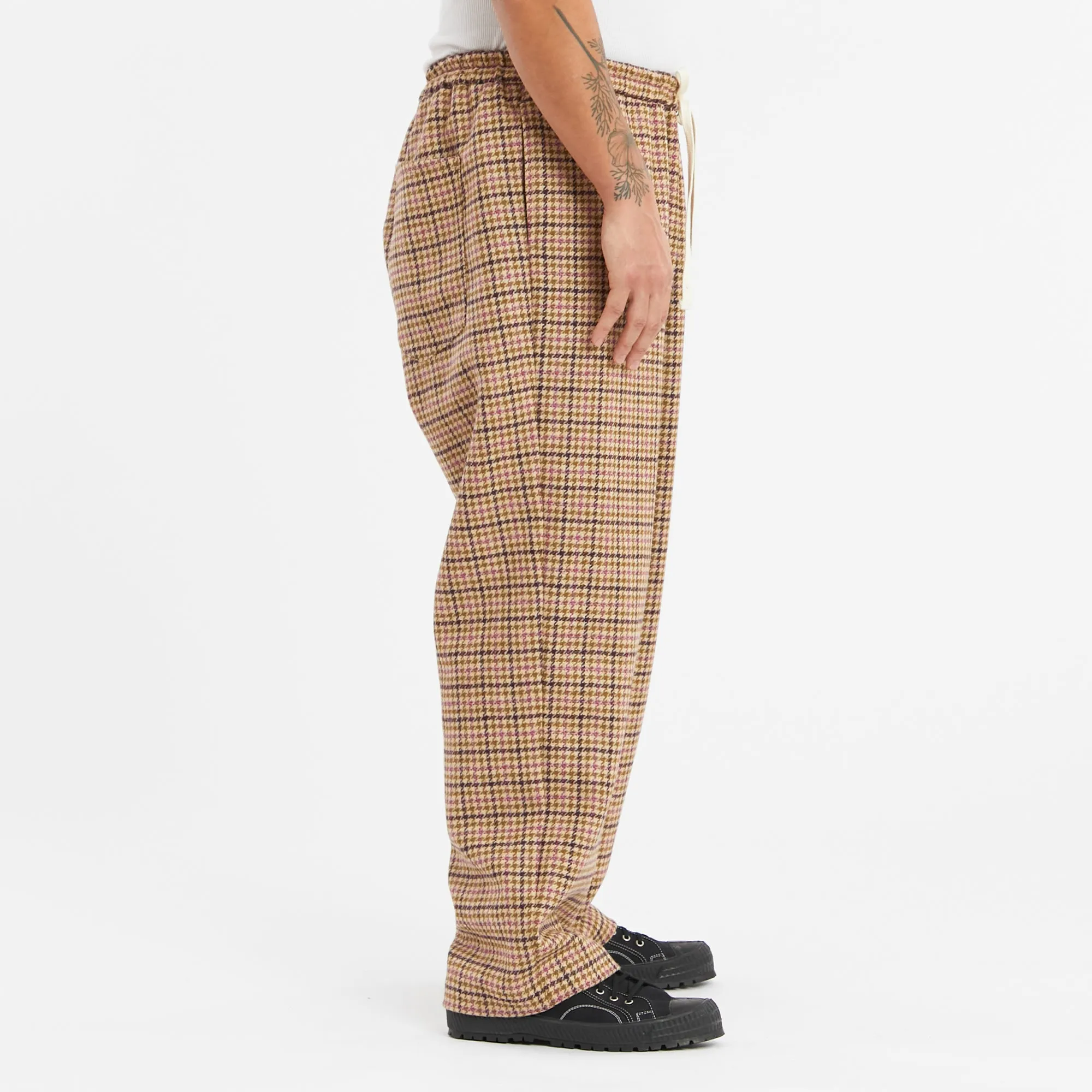 Lodge Pant - MOON Tan & Purple Plaid Tweed Wool sold by S.K. Manor Hill product image thumbnail 4