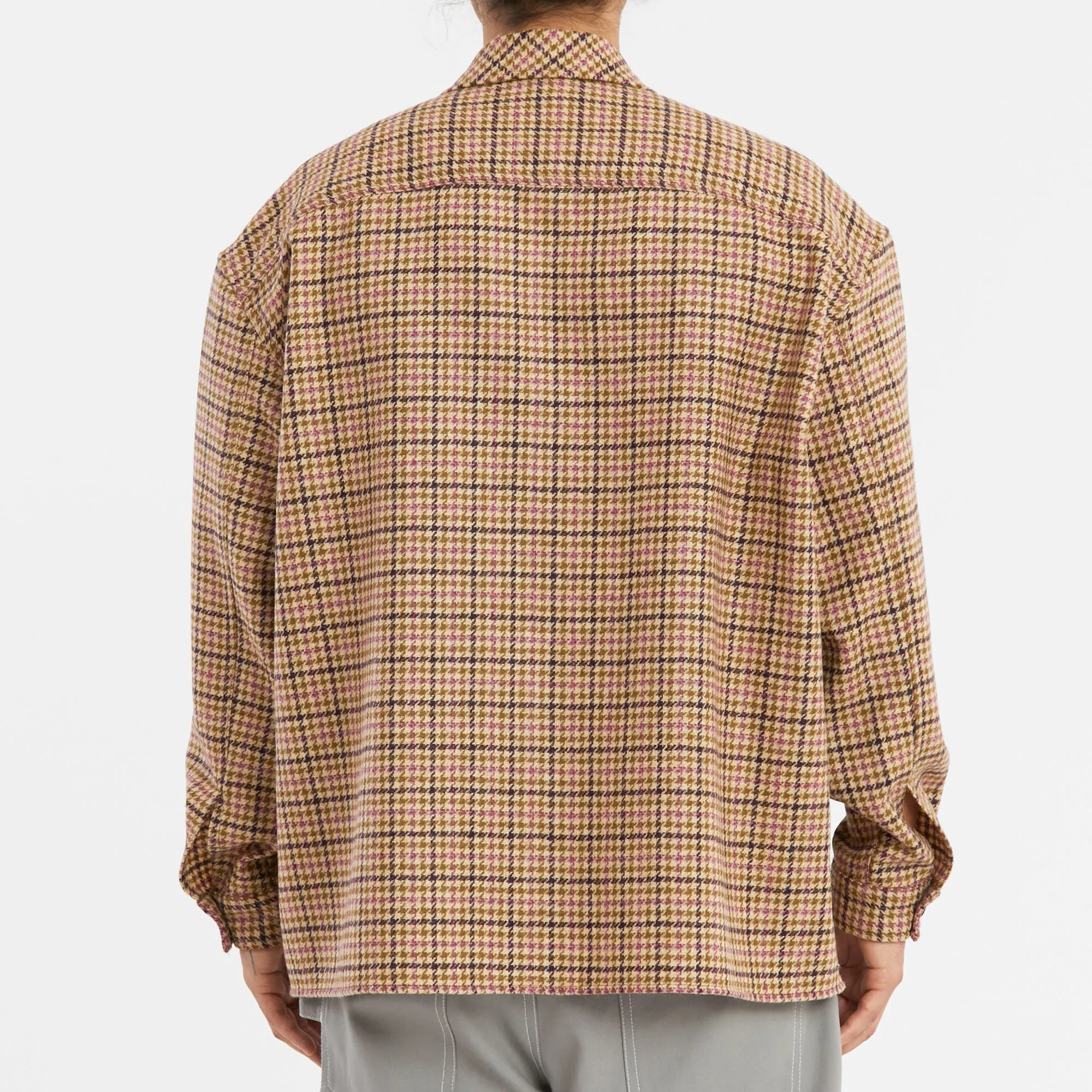 Park Shirt/Jacket - MOON Purple Plaid Tweed Wool sold by S.K. Manor Hill product image thumbnail 5