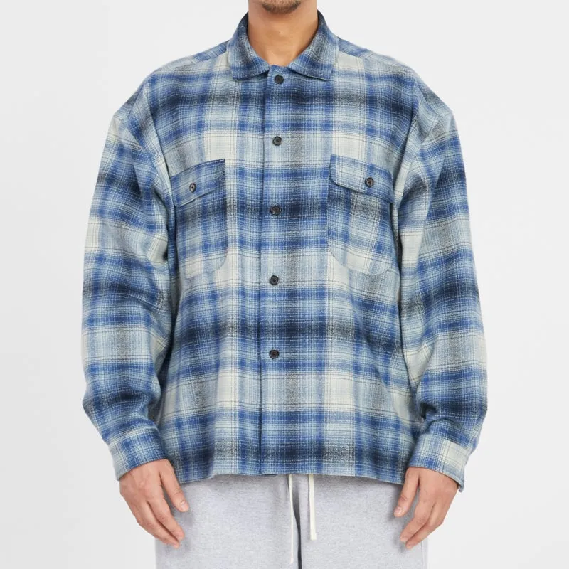 Park Shirt/Jacket - Blue Plaid Flannel sold by S.K. Manor Hill product image thumbnail 3