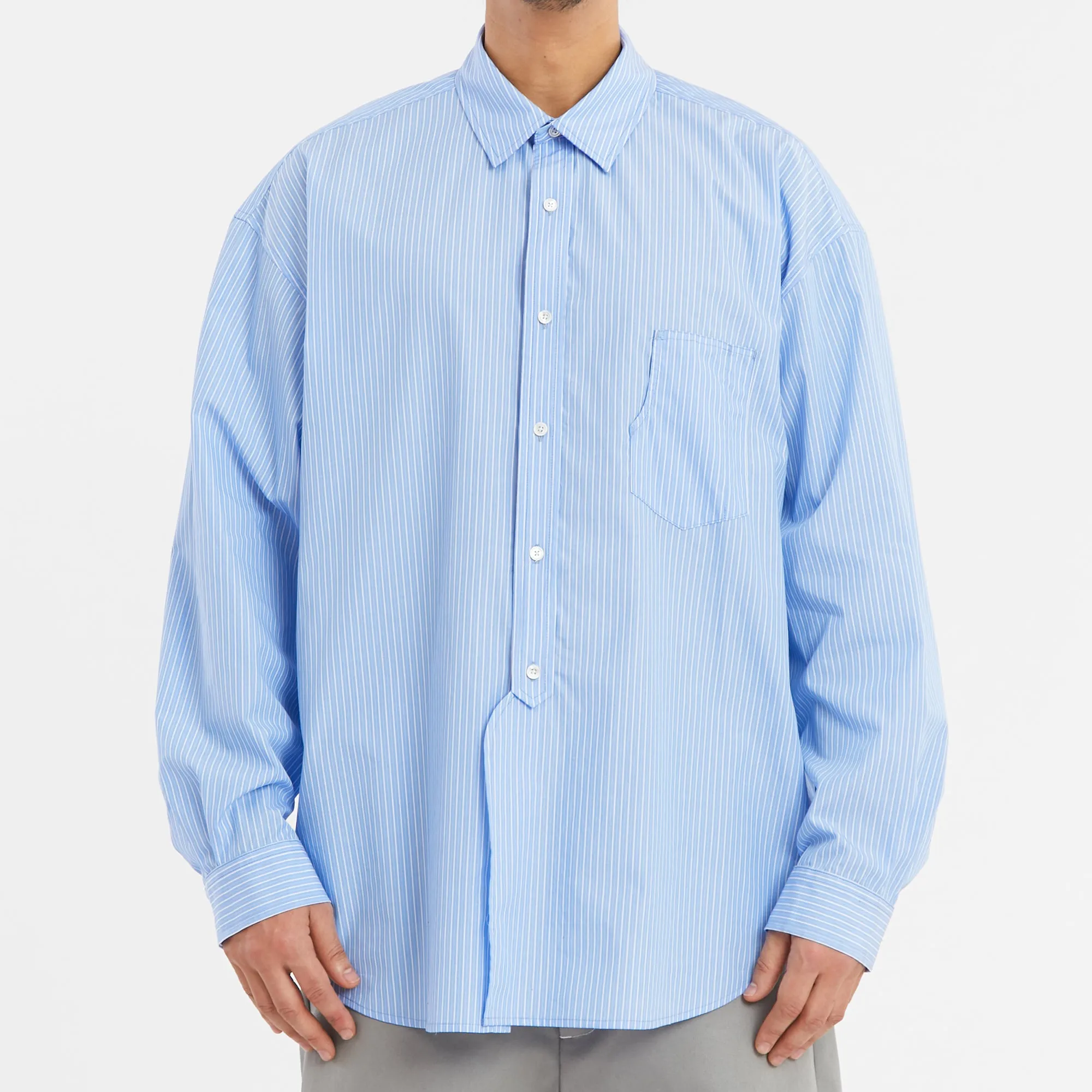 Savant Shirt - Blue & White Striped Cotton sold by S.K. Manor Hill product image thumbnail 3
