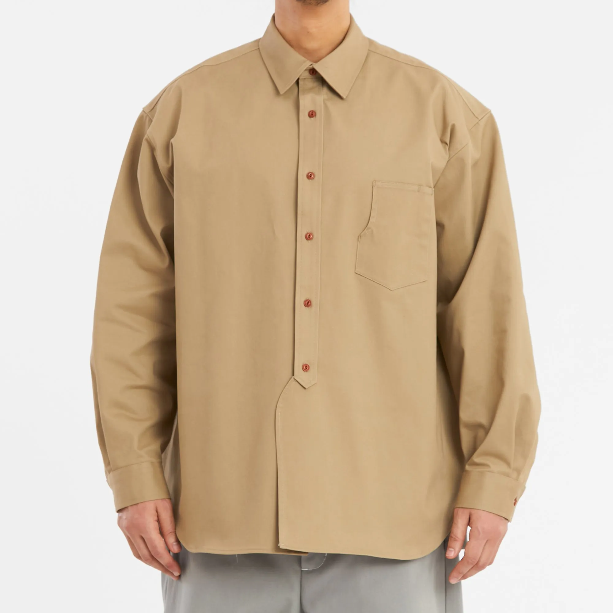 Savant Shirt - Organic Cotton Khaki Twill sold by S.K. Manor Hill product image thumbnail 3