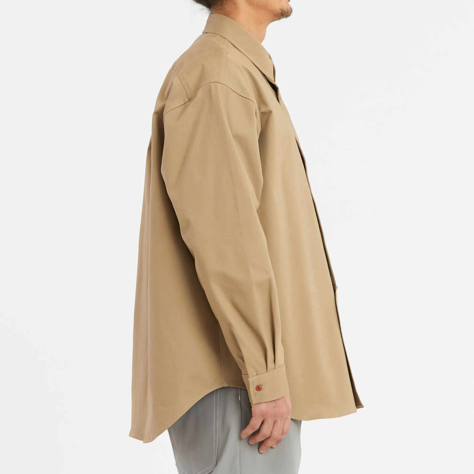 Savant Shirt - Organic Cotton Khaki Twill sold by S.K. Manor Hill product image thumbnail 4
