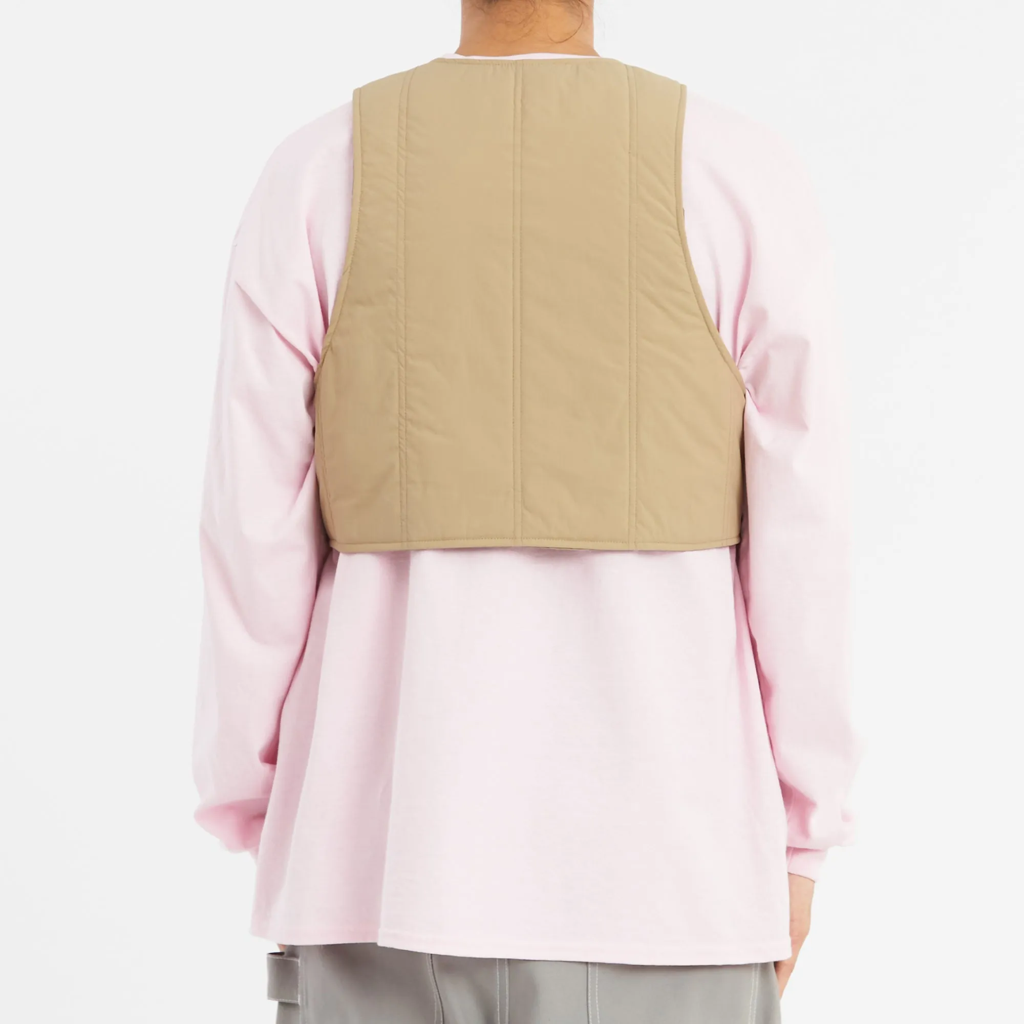 Kit Vest - Tan Quilted Recycled Nylon WR sold by S.K. Manor Hill product image thumbnail 5