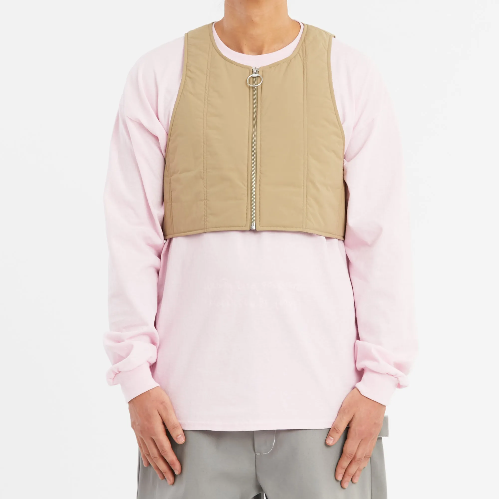 Kit Vest - Tan Quilted Recycled Nylon WR sold by S.K. Manor Hill product image thumbnail 3