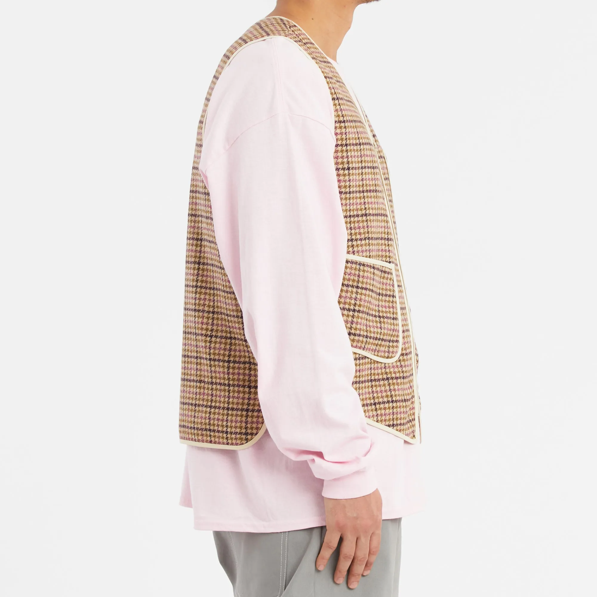 Yukon Vest - MOON Tan & Purple Plaid Tweed Wool sold by S.K. Manor Hill product image thumbnail 4