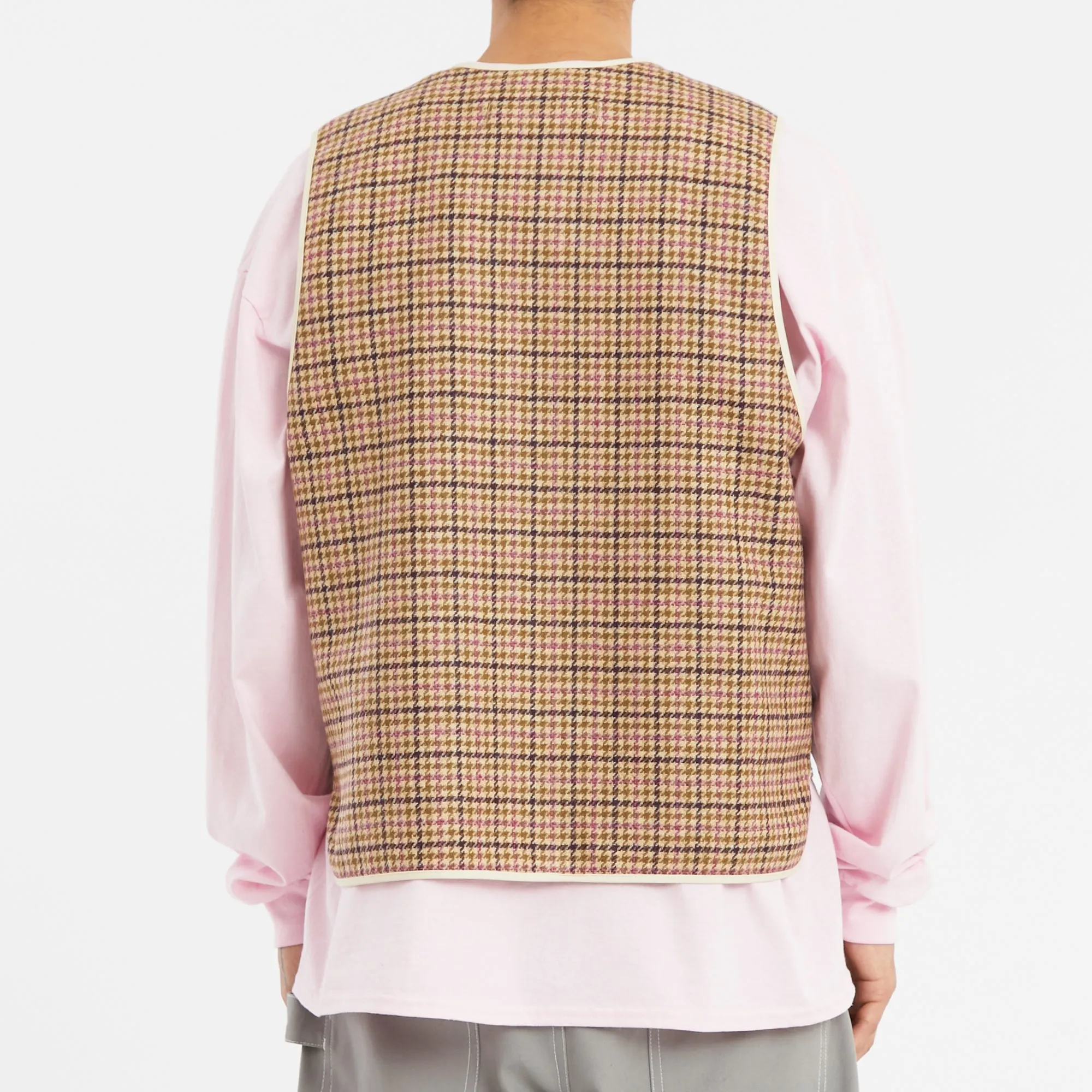 Yukon Vest - MOON Tan & Purple Plaid Tweed Wool sold by S.K. Manor Hill product image thumbnail 5